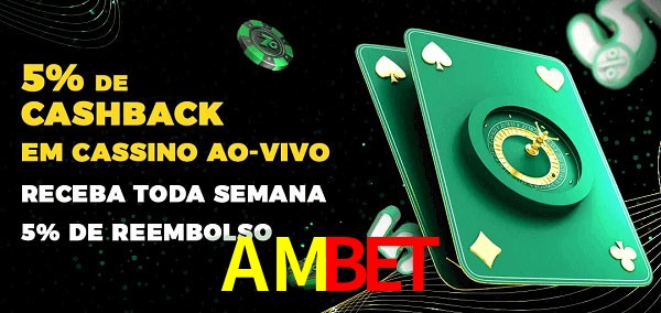 Promoções do cassino ao Vivo AMBET